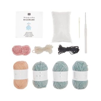 Kit DIY - Crochet doudou éléphant Ricorumi - RICO DESIGN