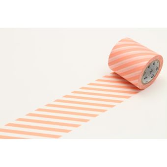 Masking Tape - Masking Tape MT Casa Rayé 5 cm rose saumon - salmon pink