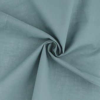Tissu voile de coton Olivia uni bleu 