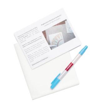 Kit papier transfert + feutre effaçable Bohin