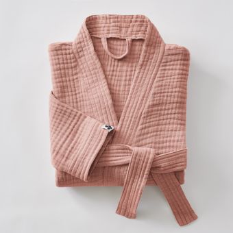 Peignoir kimono mixte Gaze de coton unie Gaïa l'Effet Papillon