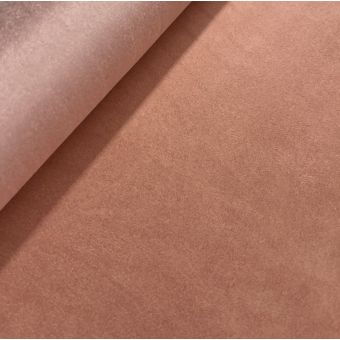 Tissu suédine double face Dublin rose blush