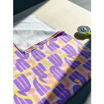 ESQUIMAUX MAUVE DOUBLE GAZE AU METRE