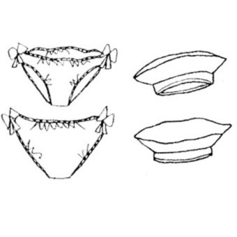 Patron Frégoli 322 - maillot de bain bébé 0 à 48 mois