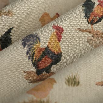 Tissu bachette linen look gaina multicolore 