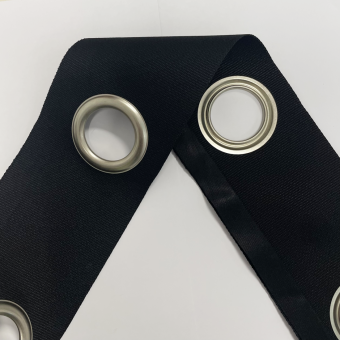 Décoband oeillet 40 nickel mat  / noir