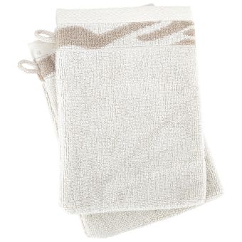 Gant de toilette coton ZEBRA SOFT Zèbre/Uni