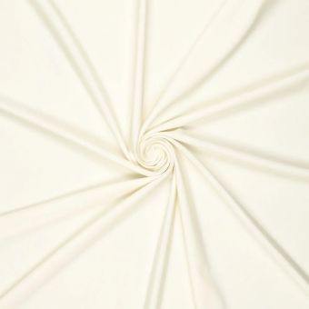 Maille lycra stretch maillot de bain unie écrue