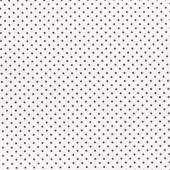 Coupon motif pois bleus fond blanc