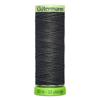 Bobine de fil recyclé rPET 30m décorations et surpiqures gris foncé - Gutermann - COL 36