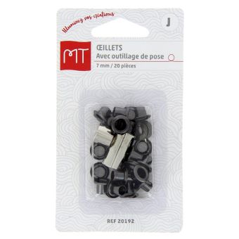 Kit oeillets noir 5mm