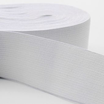 Elastique 40mm souple pour jupe blanc