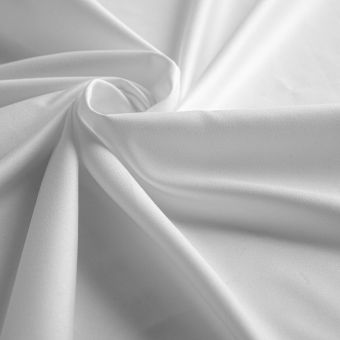 Tissu toile microfibre polyester Milo blanc