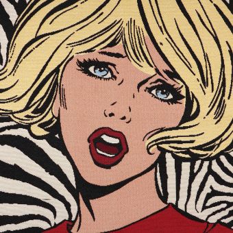 Carré de tissu jacquard blondie