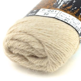 Pelote de fil à tricoter Alpaga blanc optique 180m - Plassard