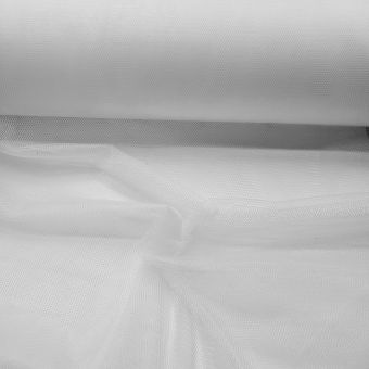 Tissu tulle doux blanc grande largeur