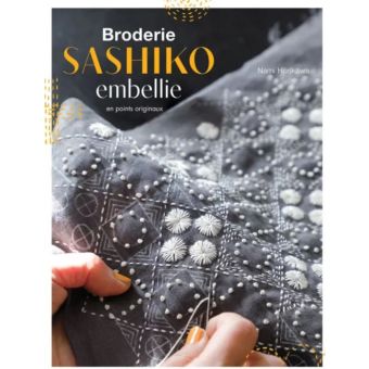 Livre Broderie sashiko embellie - Les Editions de Saxe