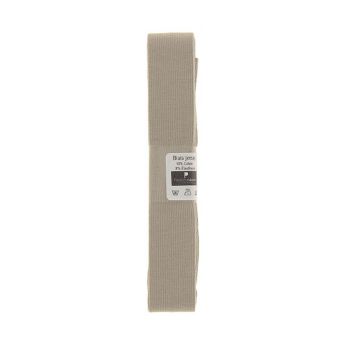 Biais de jersey en coton uni 1,5m x 20mm - Passion Rubans