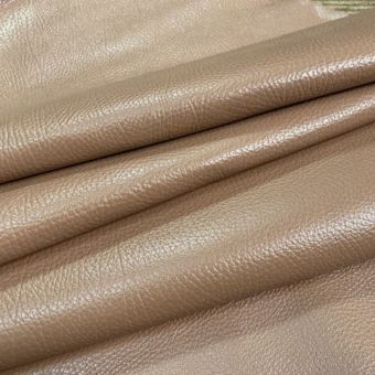 Demi-peau de cuir de taurillon - Beige nude