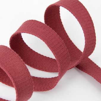 Sangle coton bordeaux 23 mm