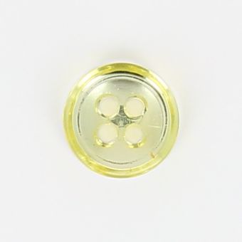 Boutons ronds brillants écrus à 4 tous effet miroir lot de 5