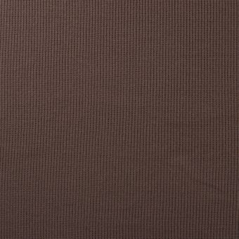 Maille tricot coton stretch brun