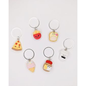 Lot de 6 anneaux marqueurs de maille Gourmandises  - Hello Kim