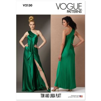 Patron V2130R5 robe trapèze pour femme du 40 au 50 - Vogue