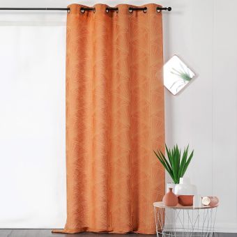 Rideau Tigre orange 140x275 cm 