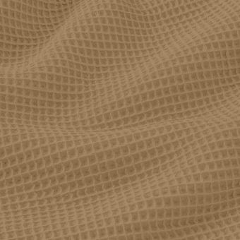 Tissu nid d'abeille éponge uni beige