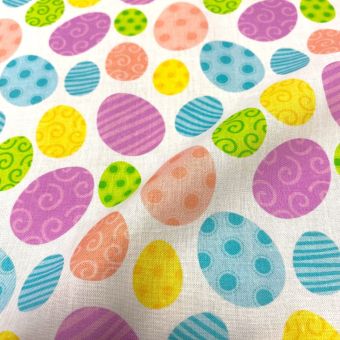 Tissu de Pâques œufs à gogo