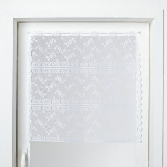 Voilage modulable maille petites fleurs