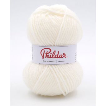 Pelote de fil à tricoter charly craie - Phildar