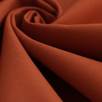 Tissu coton épais Panama grande largeur terracotta