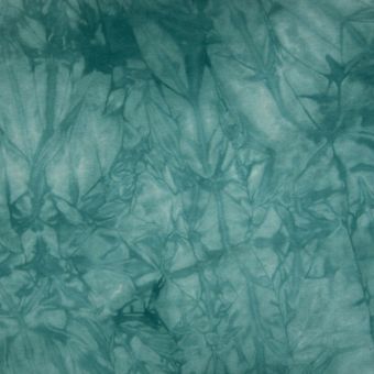 Tissu French Terry tie & dye bleu canard