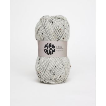 Pelote de fil à tricoter Tweed perle - Pingouin