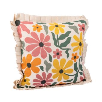 Housse de coussin volant nature 40x40cm