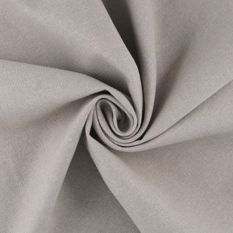 Tissu demi natté taupe coton recyclé Nattéa