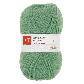 Pelote de fil à tricoter MT Basic baby vert d'eau