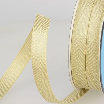 Sangle sergé lurex 11mm doré