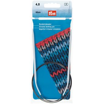 Aiguilles à tricoter circulaires, gris perle ou gris