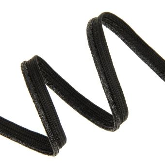 Passepoil tressé métallisé noir 10mm