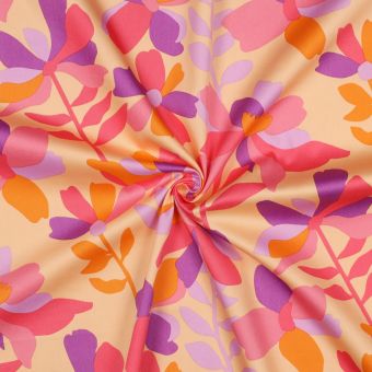 Tissu satin de coton Cloverdale pêche - Nerida Hansen