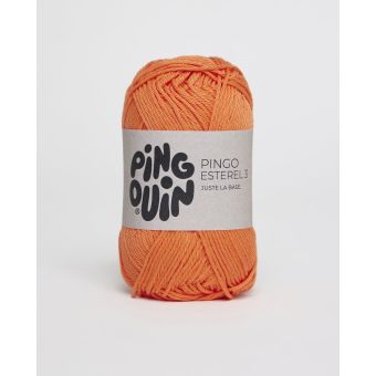 Pelote de fil à tricoter Esterel 3 orange - Pingouin