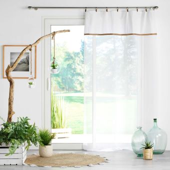 Voilage sablé esprit loft - 140 x 240 cm