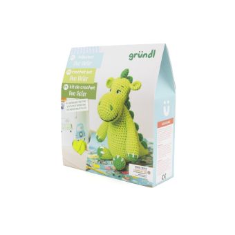 Kit crochet Gründl Dino Dieter – Dinosaure facile à réaliser