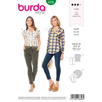 Patron Burda 6326 - Chemisier pour femmes du 36 au 46