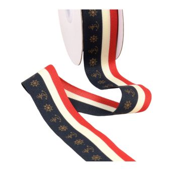 Ruban Tricolore - 5 cm x 25 M - Jour de Fête - Supporters - Événements