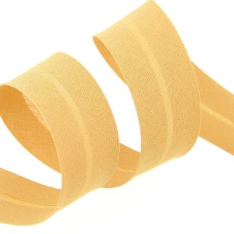 Biais replié 20 mm jaune doré