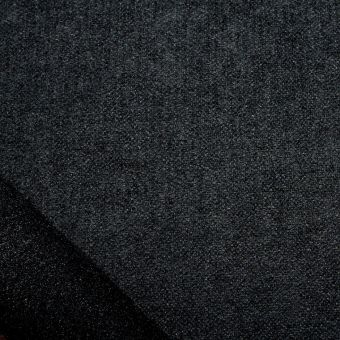Tissu thermique obscurcissant phonique envers polaire noir